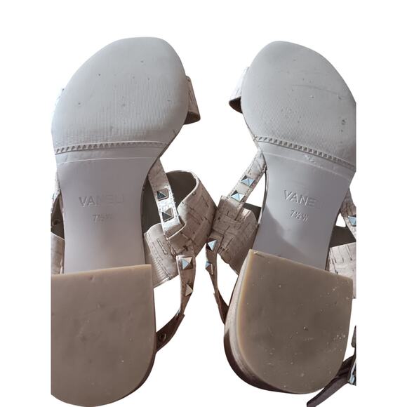 Vaneli Cork block heel Sandals 7.5 W - Picture 6 of 6